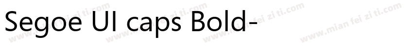 Segoe UI caps Bold字体转换